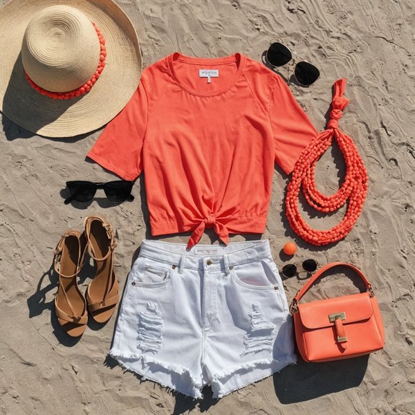 Comment intégrer des accessoires en corail dans une tenue de plage?